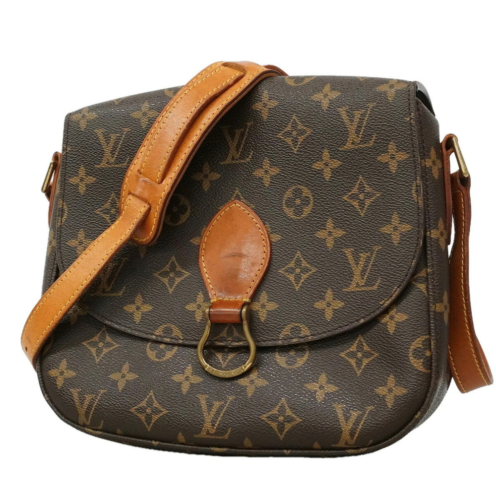 Louis Vuitton Monogram Saint Cloud GM Shoulder Bag M51242 Brown Women's